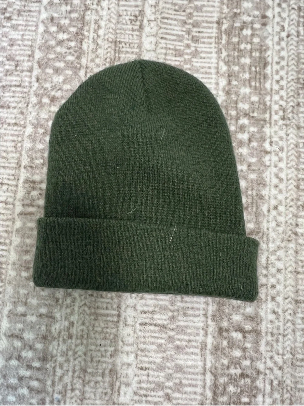 Carhartt Green Solid Knit Cuffed Beanie Watch Cap Hat Youth One Size